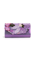 Leala Purple Flower Sequin Handbag Flowering Girl