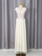 Mandel Lace Maxi Dress Flowering Girl