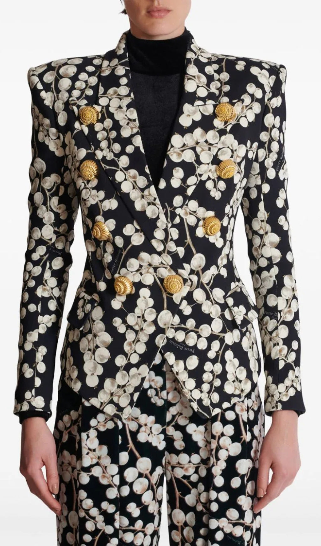 Brial Printed Blazer Set Flowering Girl