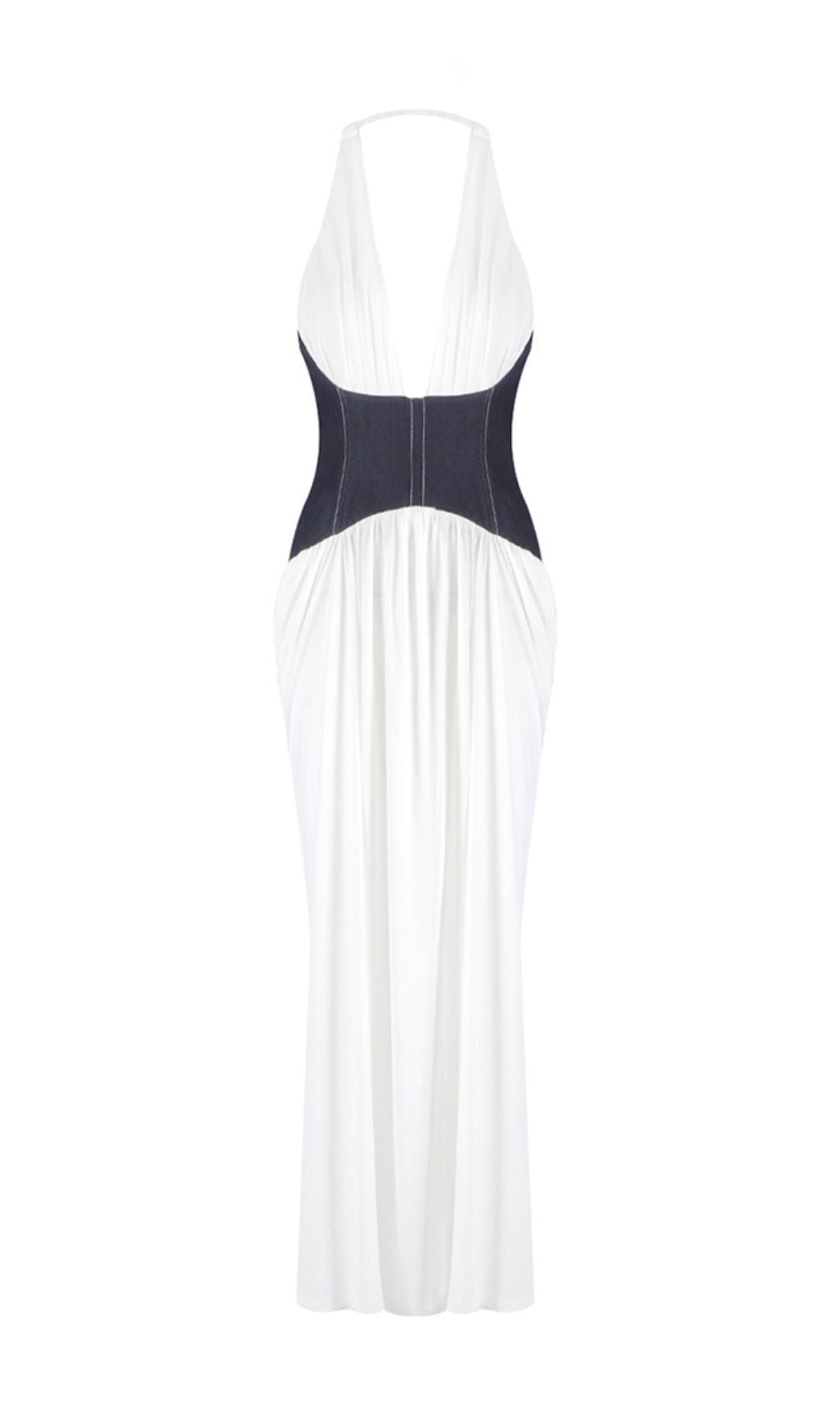 Emelda Halter Corset Maxi Dress Flowering Girl