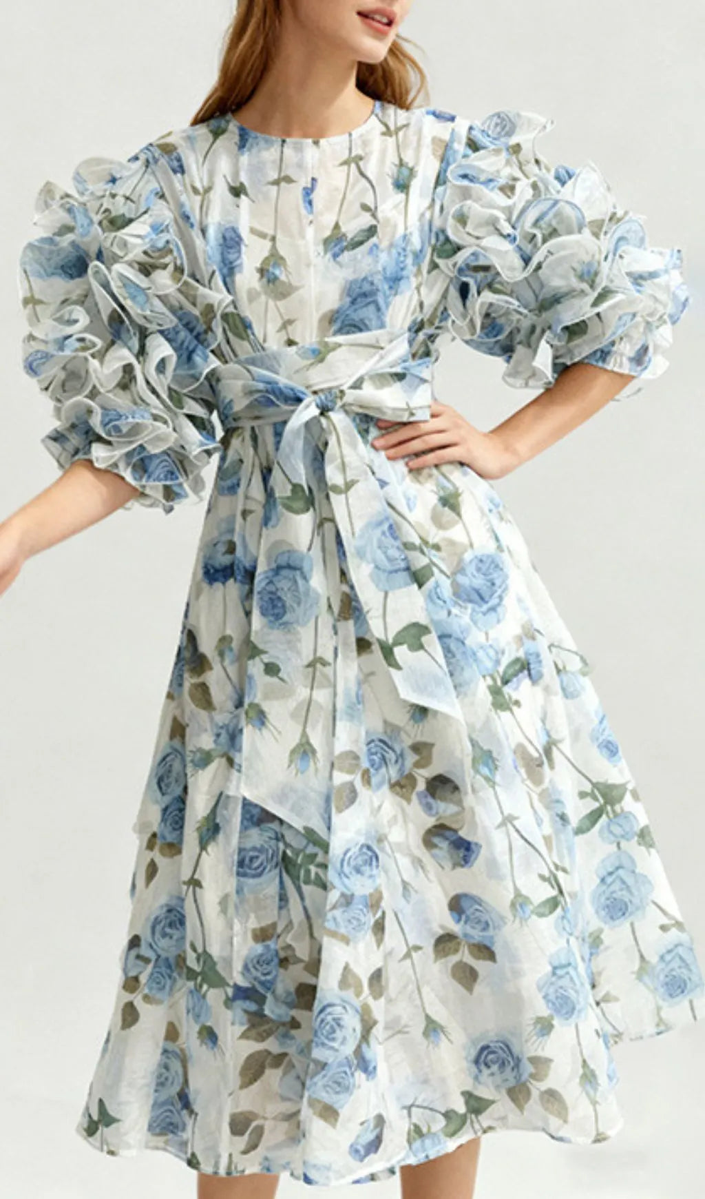 Jordin Floral Midi Dress Flowering Girl