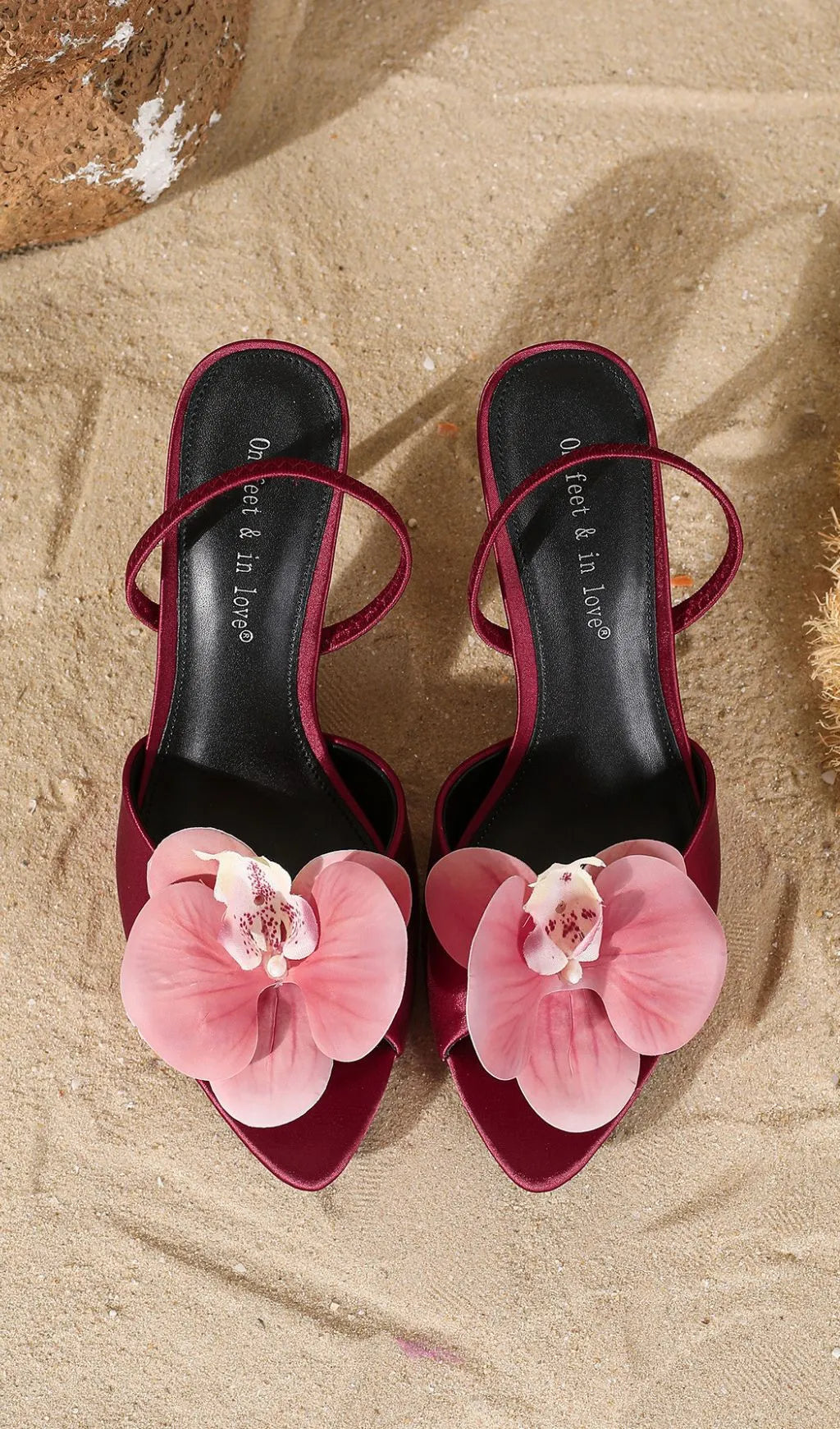 Hollace Red Flower Sandals Flowering Girl