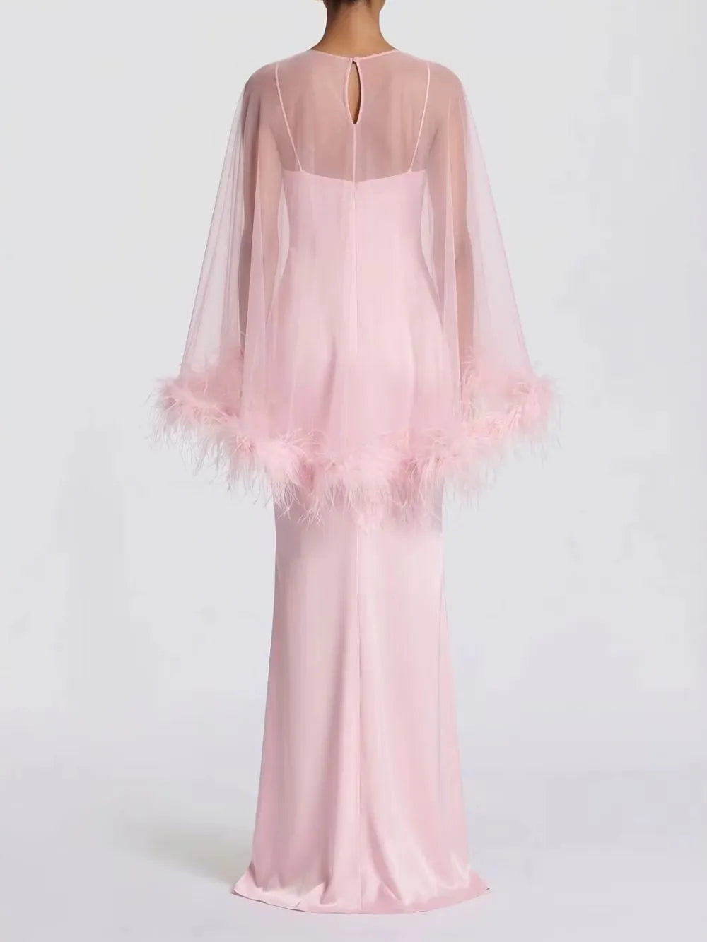 Mora Feather Dress Set Flowering Girl