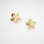 Jeanne Floral Faux-Pearl Stud Earrings Flowering Girl
