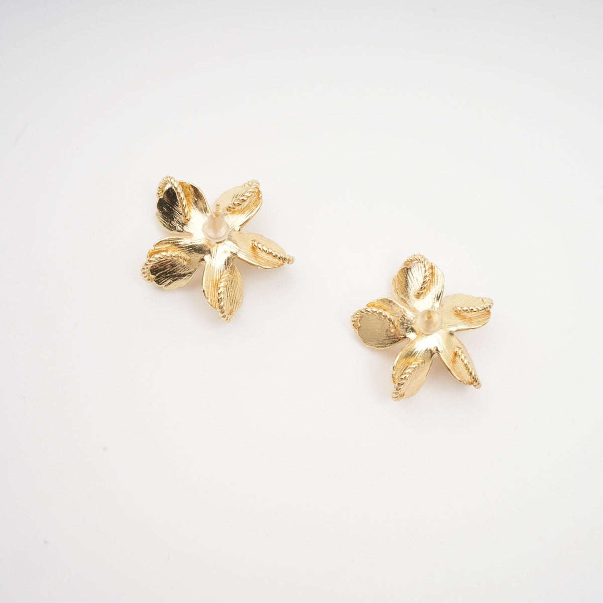Jeanne Floral Faux-Pearl Stud Earrings Flowering Girl