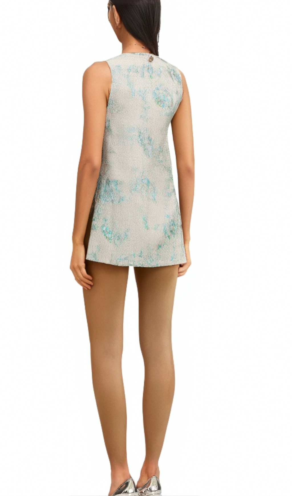 Madeleine white floral embellished mini dress Flowering Girl
