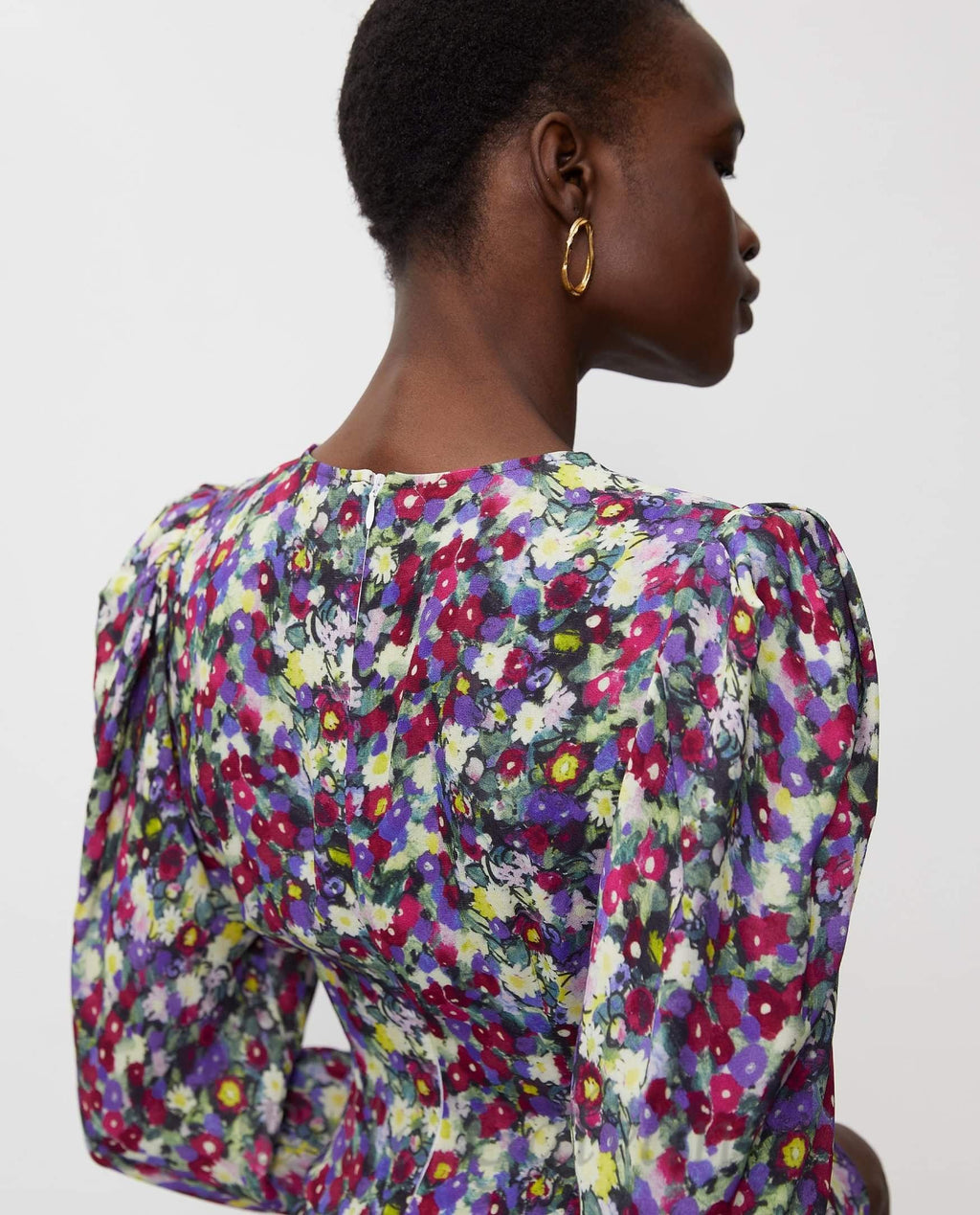 phoenix floral patterned mini dress Flowering Girl