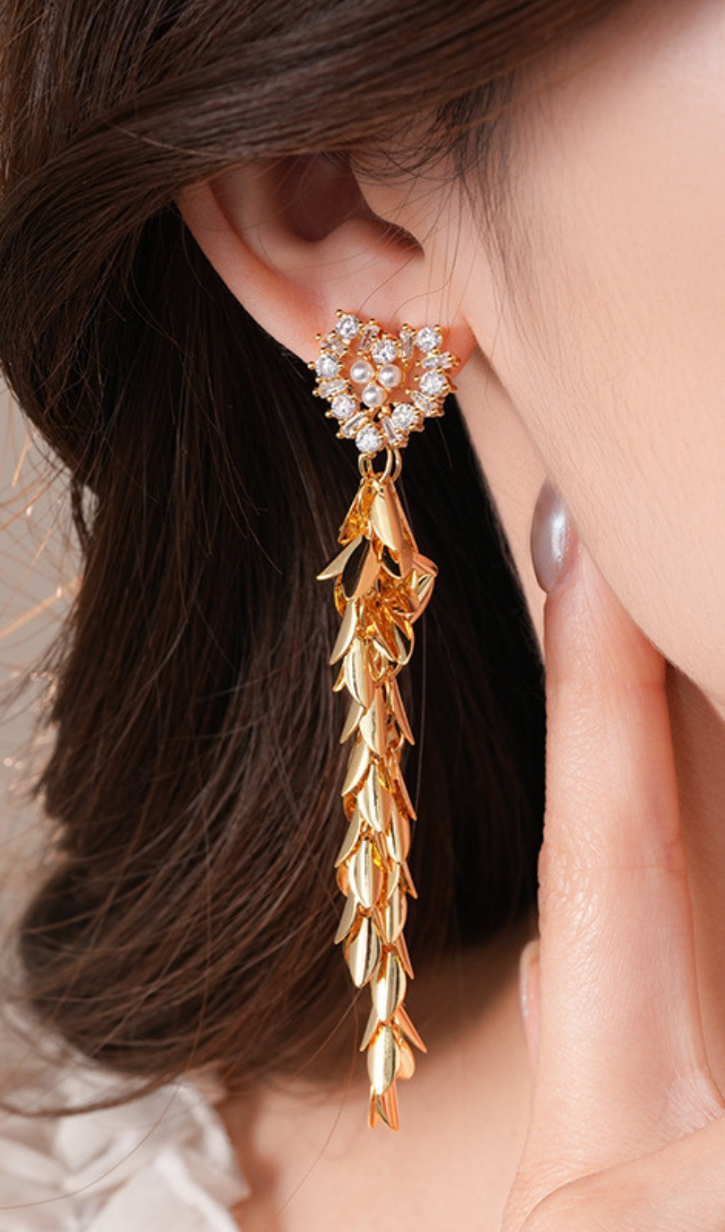 Dai Heart Earrings Flowering Girl