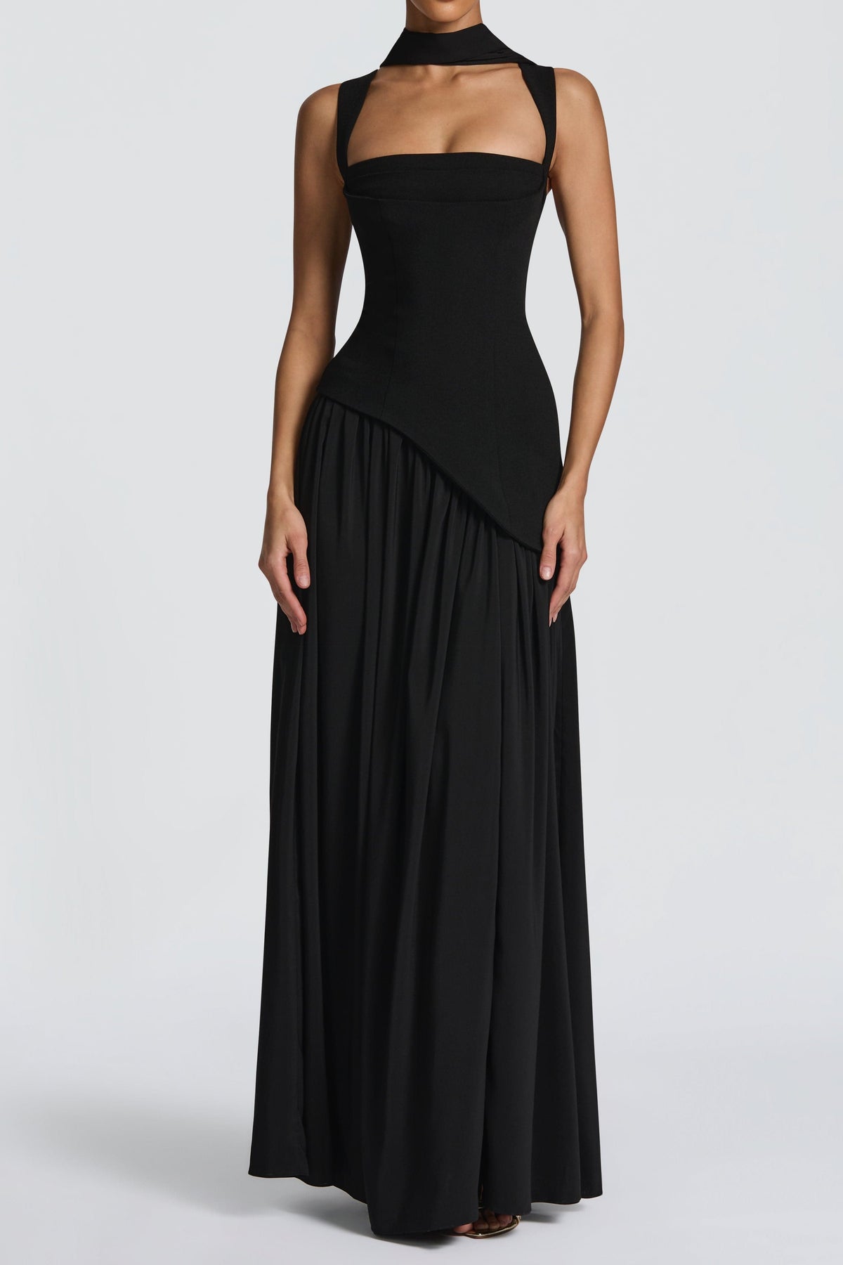 Tullulah Maxi Dress - Black Flowering Girl