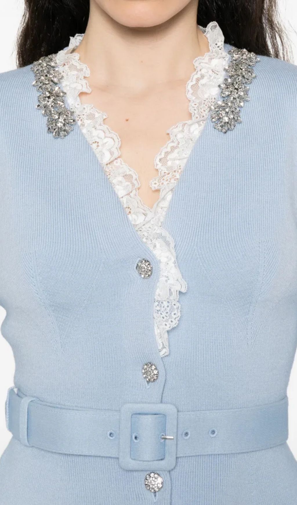 Hereward Embellished Belted Cardigan Flowering Girl