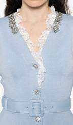 Hereward Embellished Belted Cardigan Flowering Girl