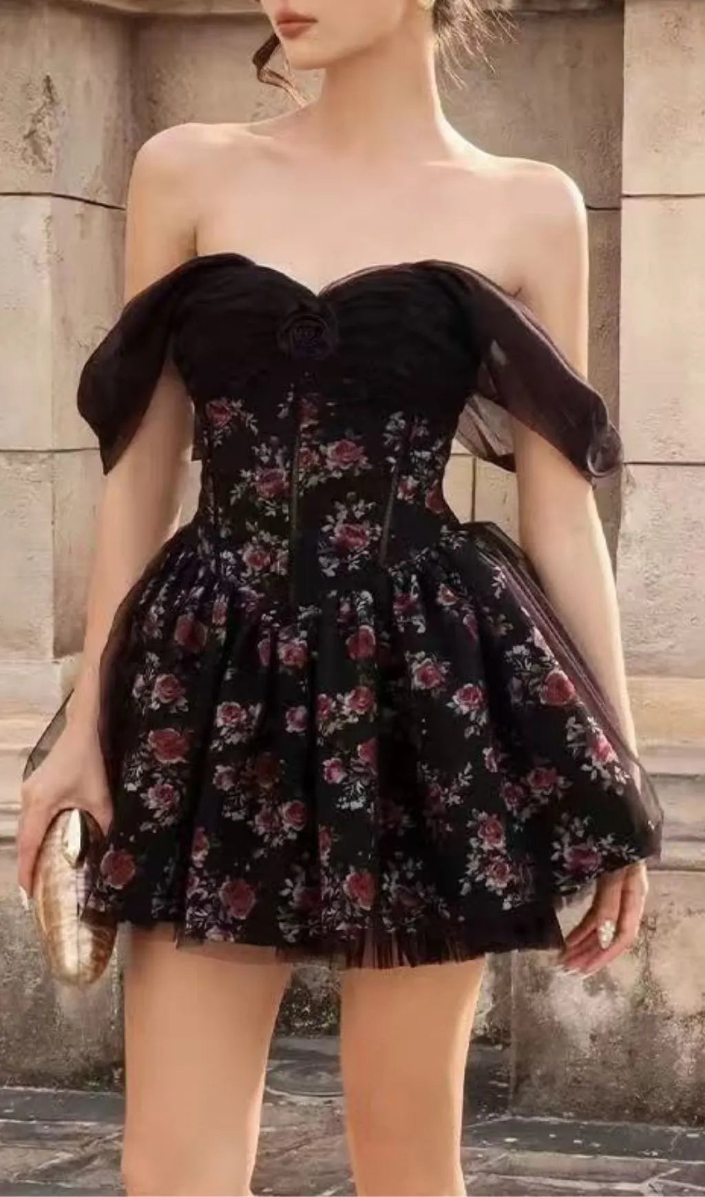 Kassidy Floral Mesh Maxi Dress Flowering Girl