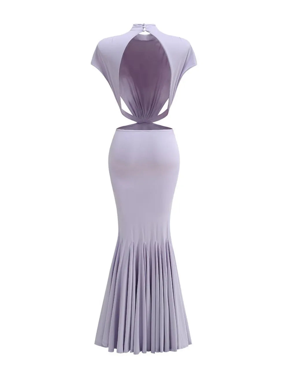 Elisae Purple Bow Cutout Maxi Dress Flowering Girl