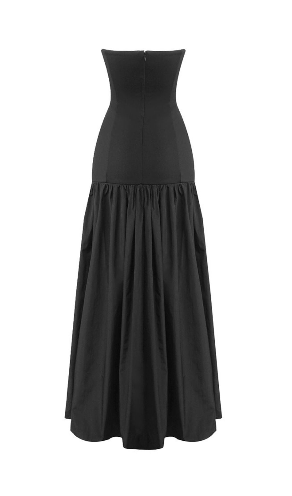 Kaliana Black Strapless Maxi Dress Flowering Girl