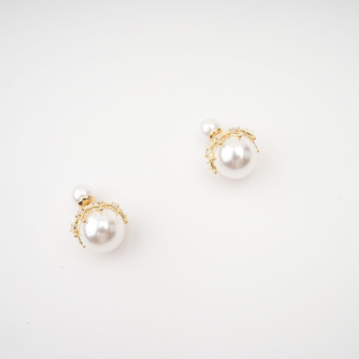 Salome Faux-Pearl Stud Earrings Flowering Girl