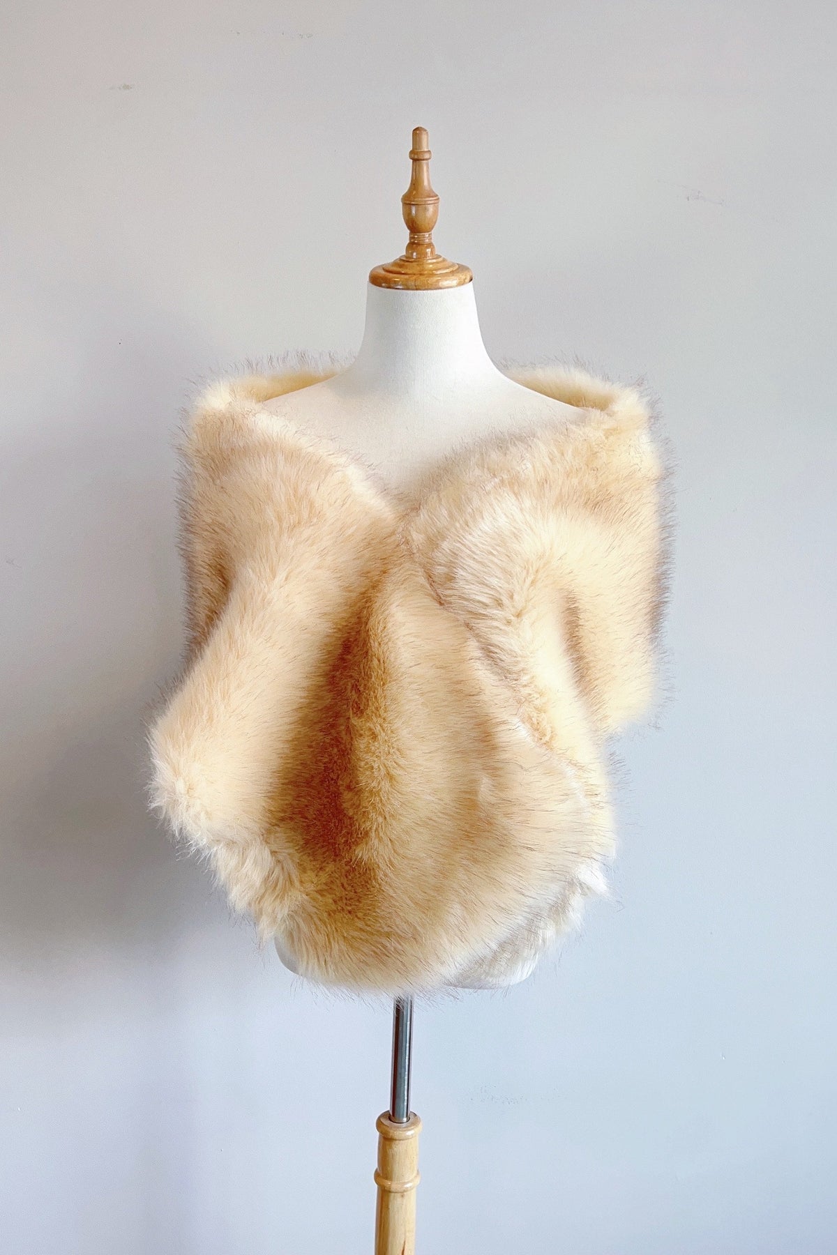 Isabel Fur Shawl Flowering Girl