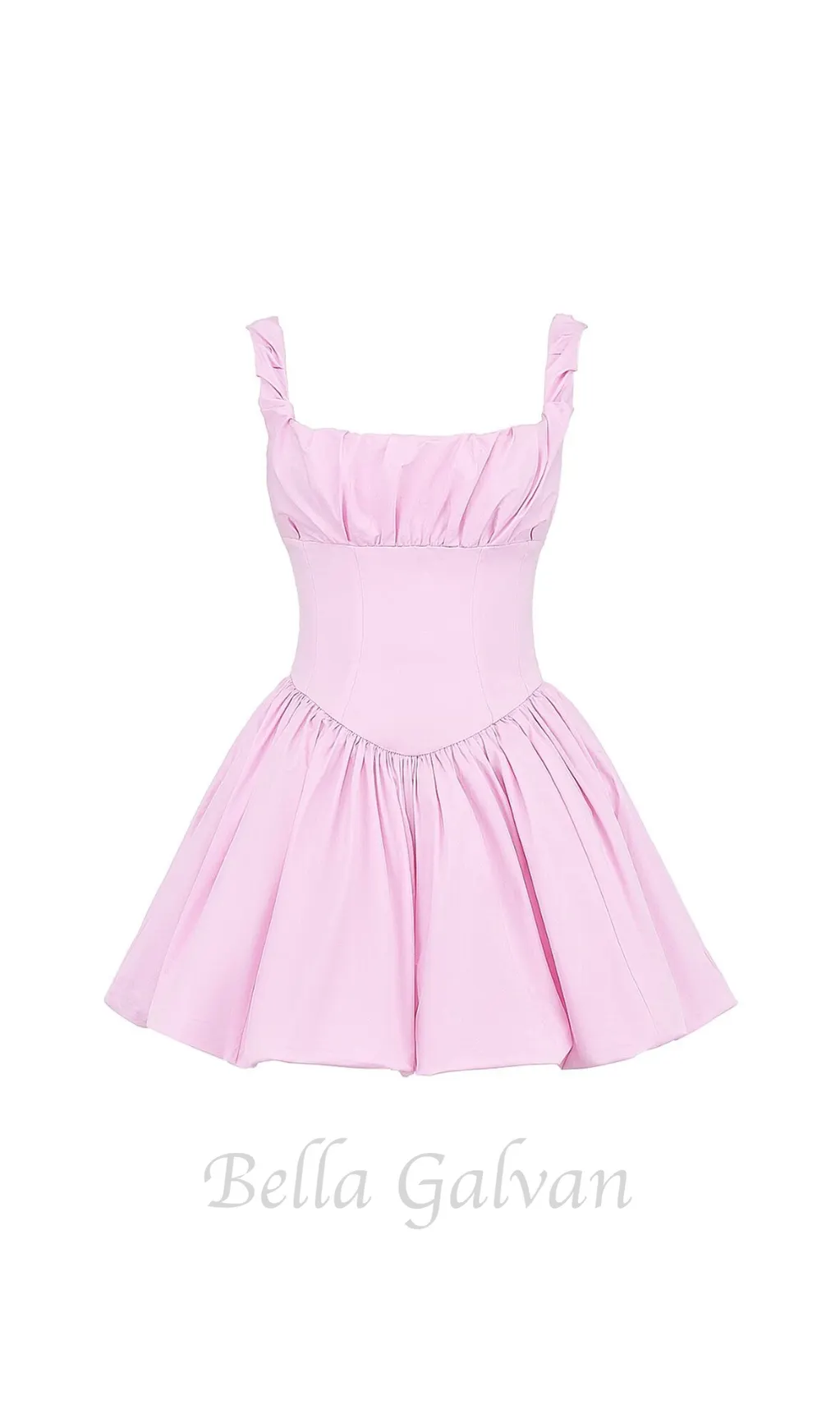 Cotton Candy Cotton Tulle Mini Dress in pink Flowering Girl