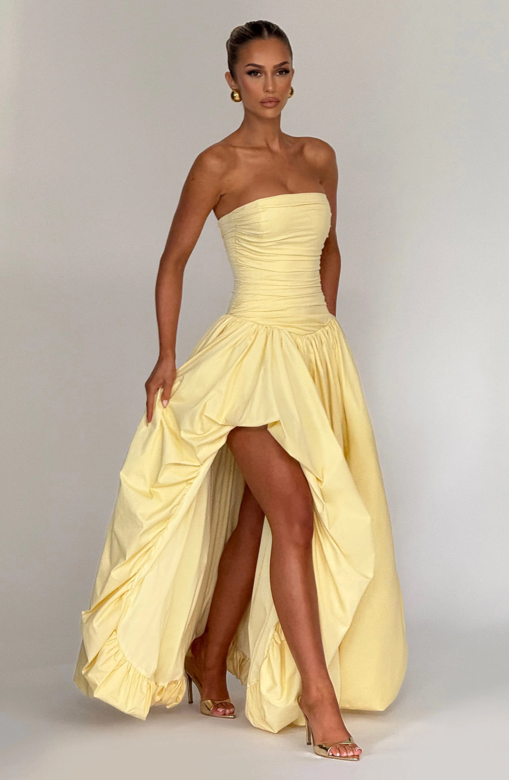 Jillian Maxi Dress - Lemon Flowering Girl