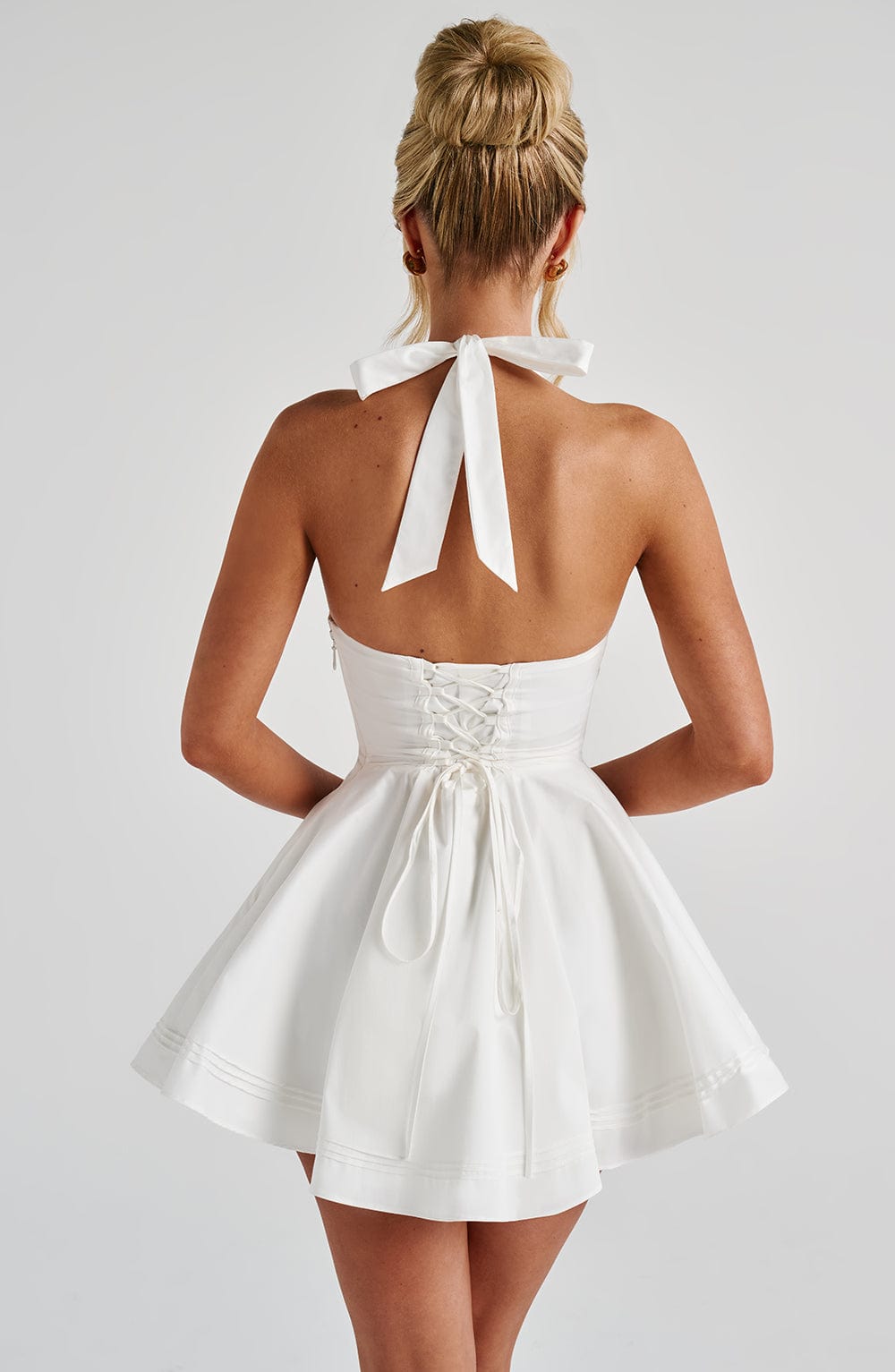 Doris Mini Dress - Ivory Flowering Girl