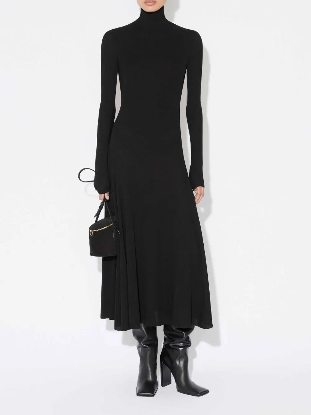 Mariella Black Long Sleeve Maxi Dress Flowering Girl