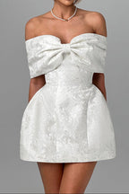 Raquel Mini Dress - Ivory Flowering Girl