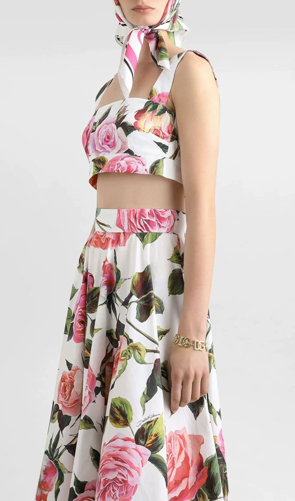 Friedel Floral Printed Two-Piece Set Flowering Girl