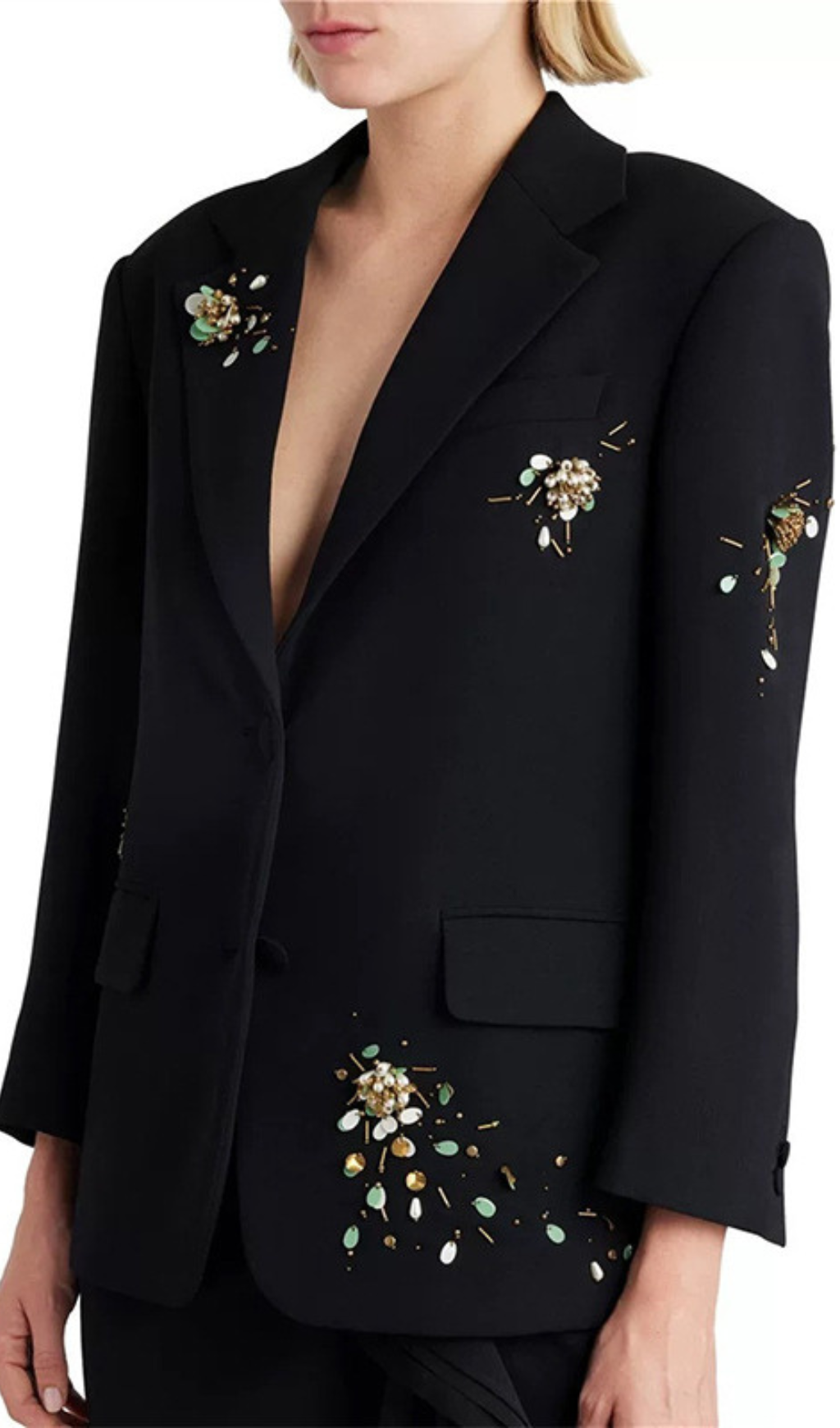 Glenys Black Embellished Blazer Flowering Girl