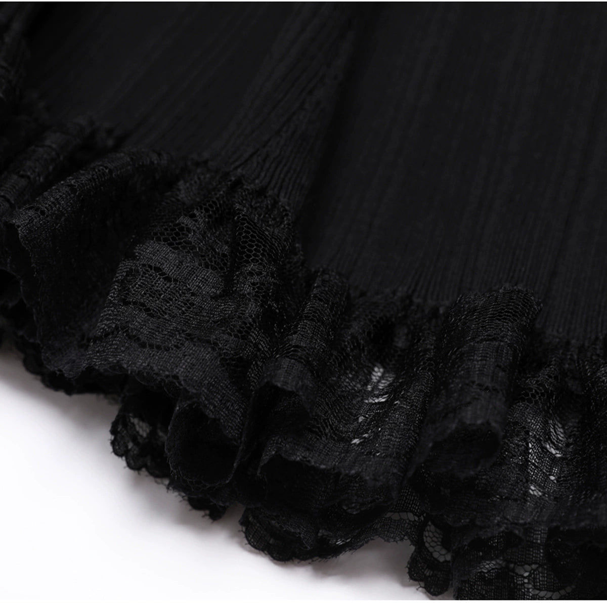 Kinzy Black Short Sleeve Lace Midi Dress Flowering Girl