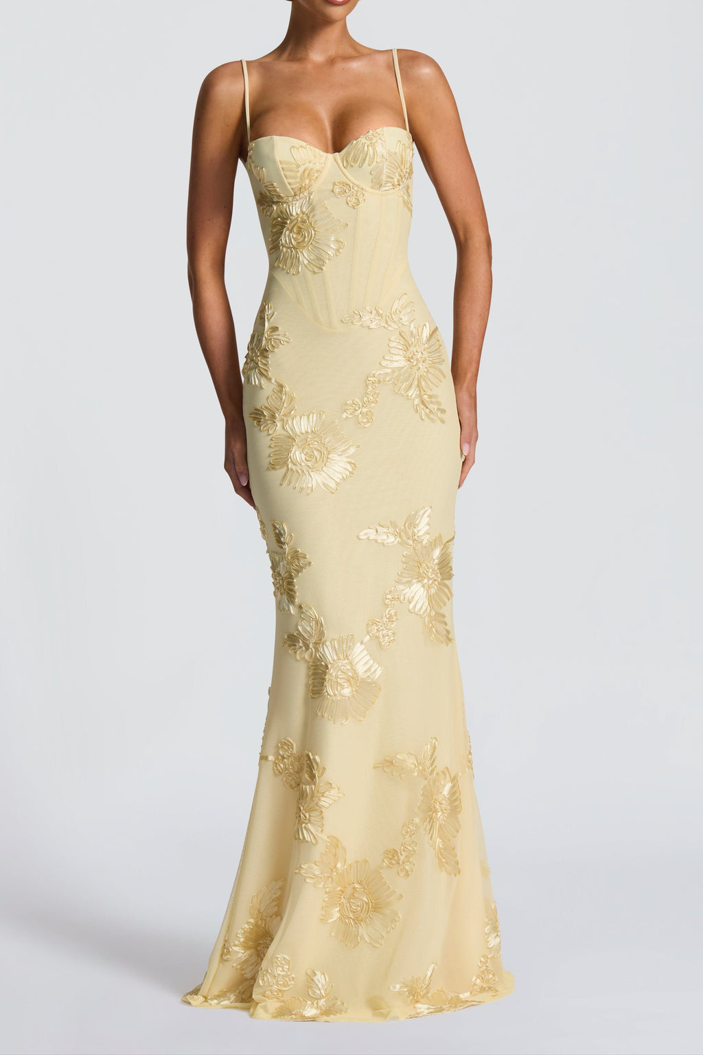 Nefertiti Maxi Dress - Lemon Flowering Girl