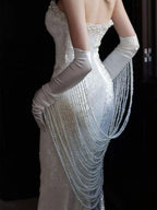 Talmira Beaded Gloves Flowering Girl