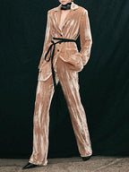 Meda Velvet Blazer Flowering Girl