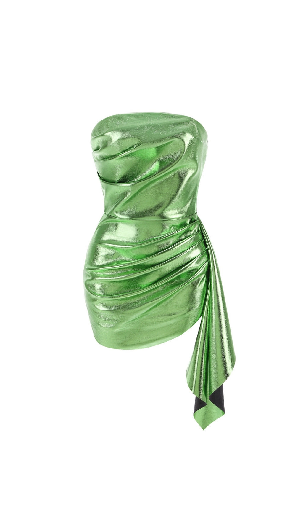 Even Green Strapless Mini Dress Flowering Girl