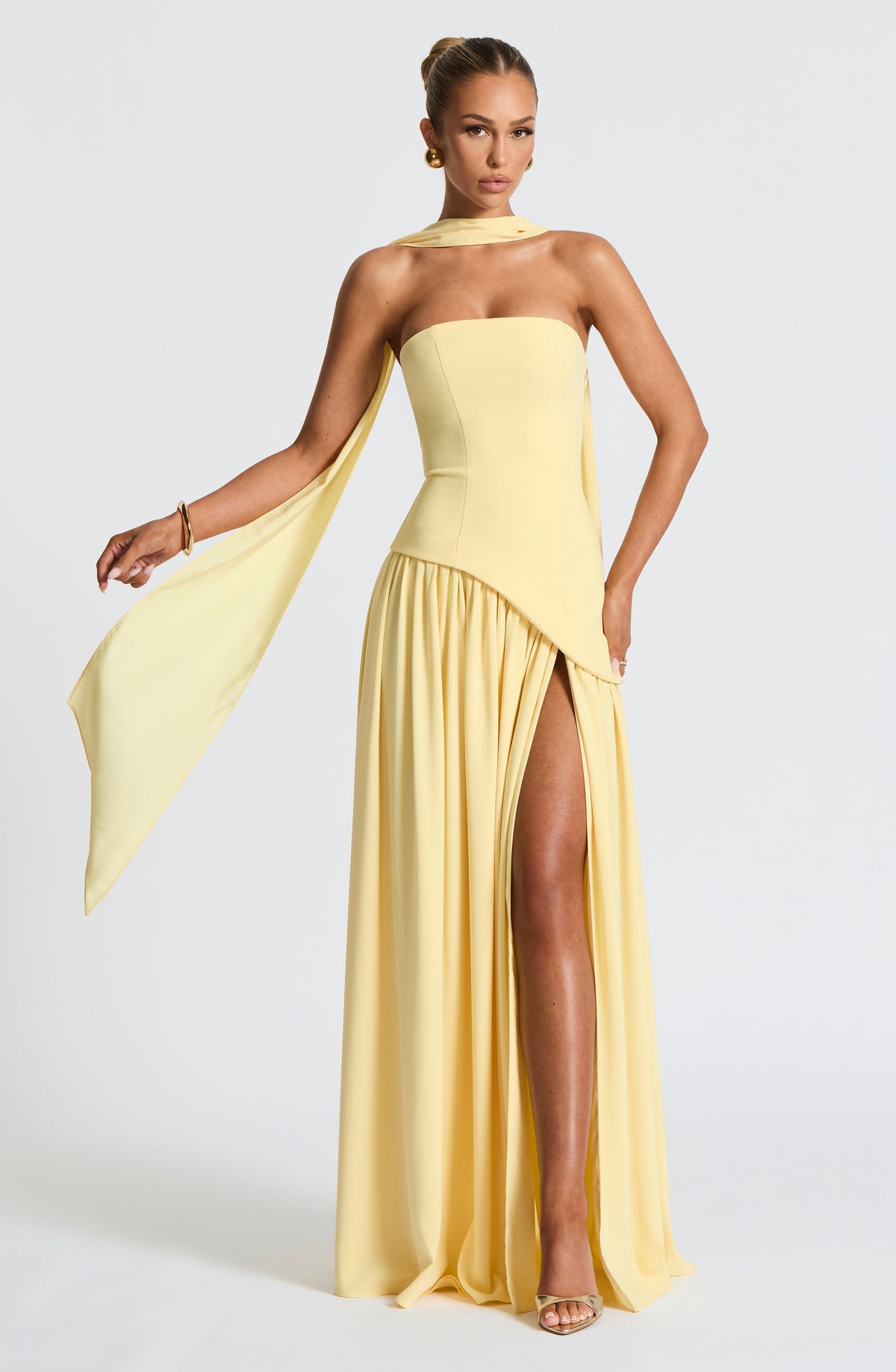 Maliyah Maxi Dress - Lemon Flowering Girl