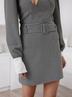 Marceline Long Sleeve Mini Dress Flowering Girl