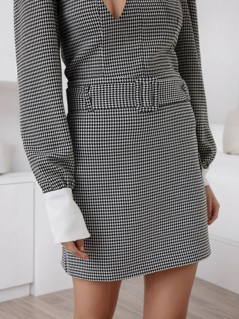 Marceline Long Sleeve Mini Dress Flowering Girl