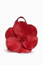 Floral PU Leather Handbag Flowering Girl