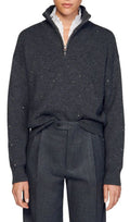 OSY RHINESTONE QUARTER ZIP SWEATER Flowering Girl
