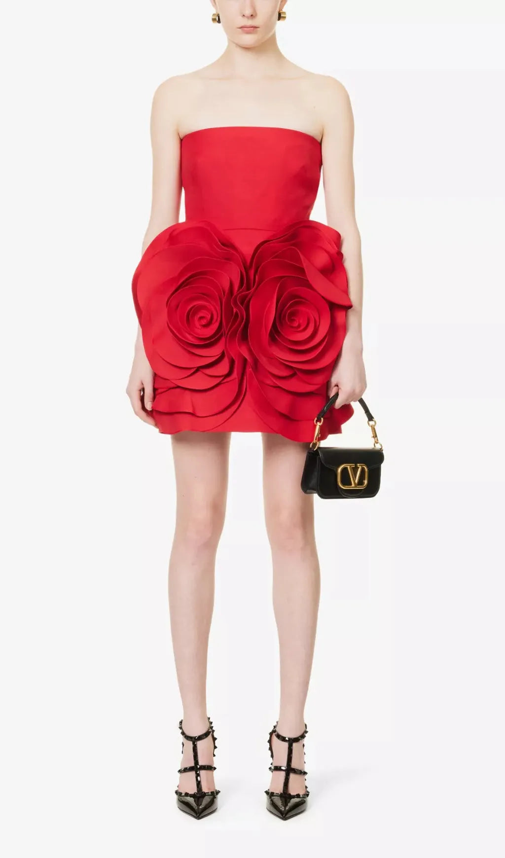 Ayat Strapless Flower Mini Dress Flowering Girl