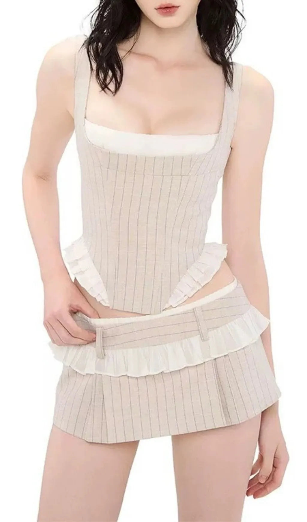 Lillie Crop Top & Mini Skirt Set Flowering Girl