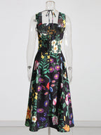 Flower Print Two Pieces Set Flowering Girl