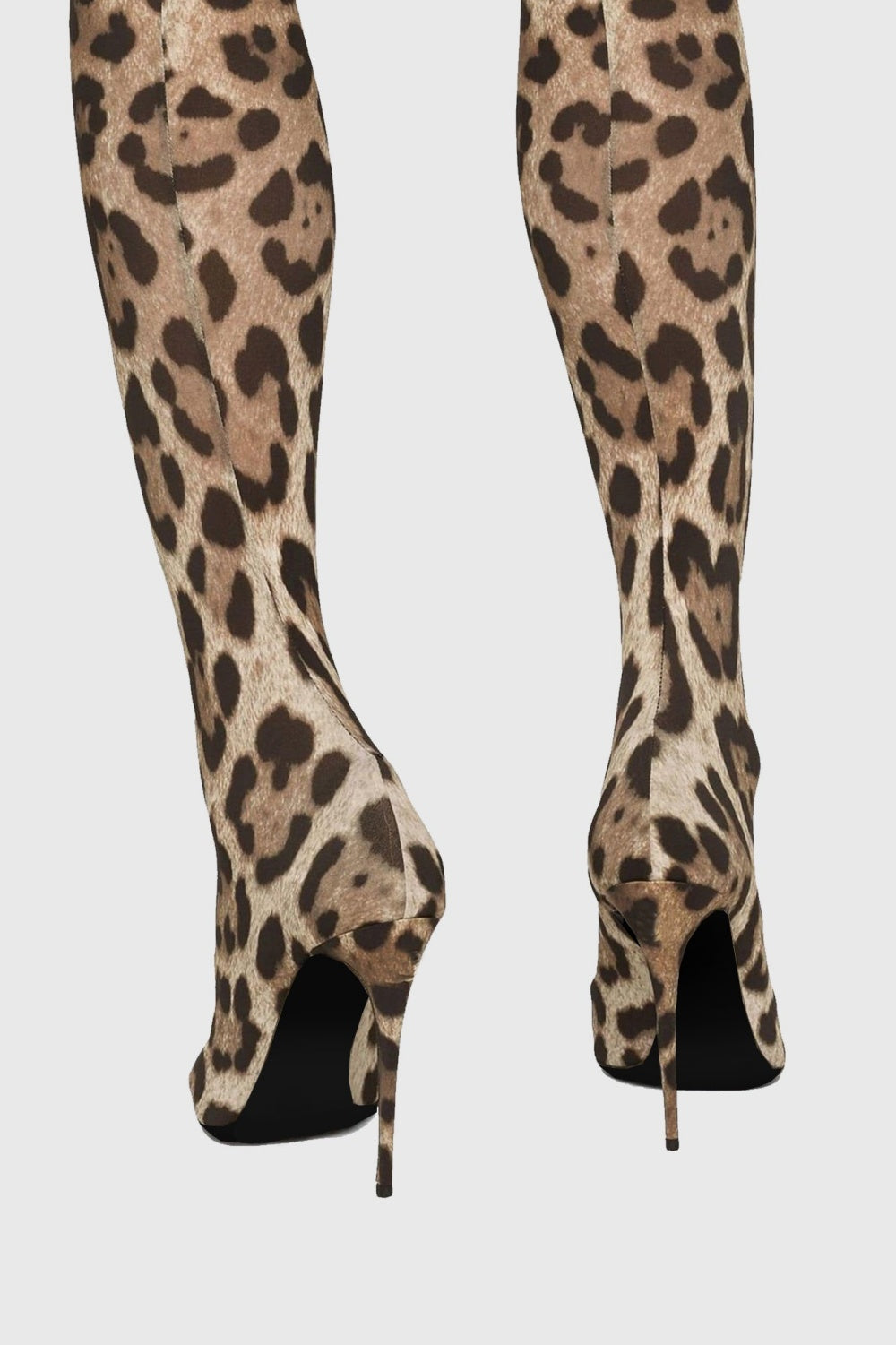 Giselle Leopard Print Thigh-high Boots Flowering Girl