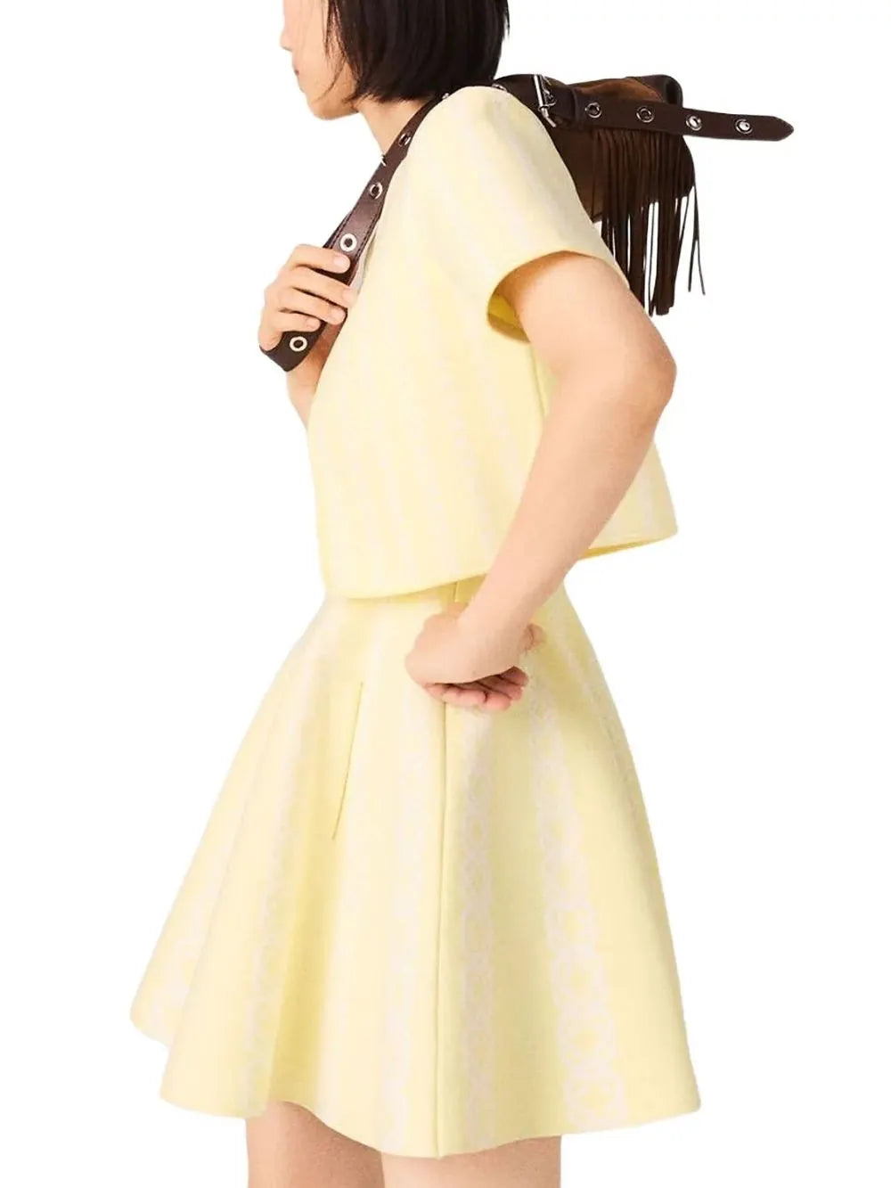 Cropped Cardigan Flowering Girl