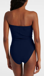 Latika Blue Flower Two-Piece Swimsuit Flowering Girl