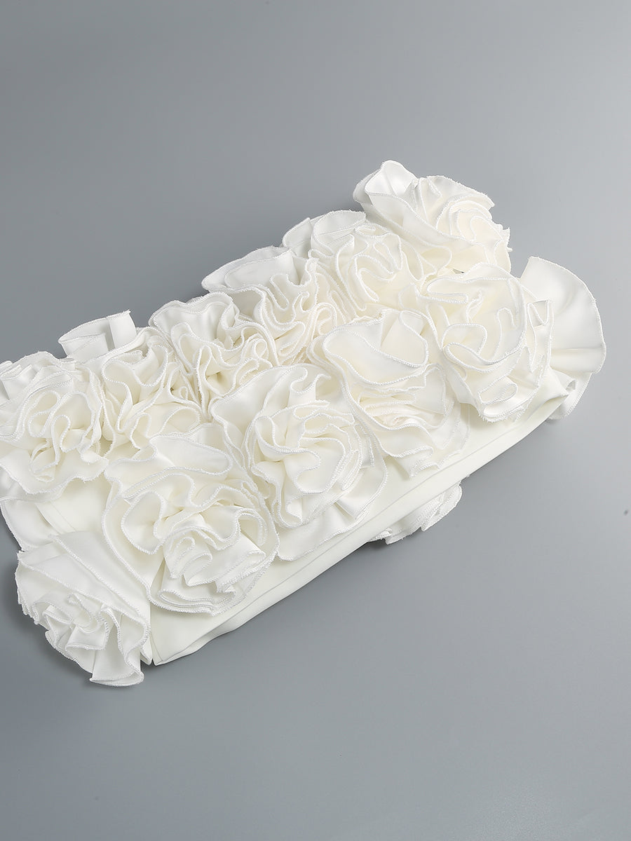 Clegg White Corset Flower Two-Piece Set Flowering Girl