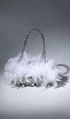Sequin Feather Shoulder Bag Flowering Girl
