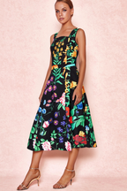 Flower Print Two Pieces Set Flowering Girl