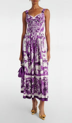 Koko Strappy Printed Maxi Dress Flowering Girl