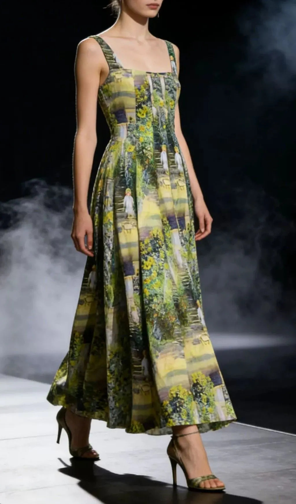Kallima Strappy Printed Maxi Dress Flowering Girl