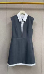 Layered Effect Tailored Dress Flowering Girl