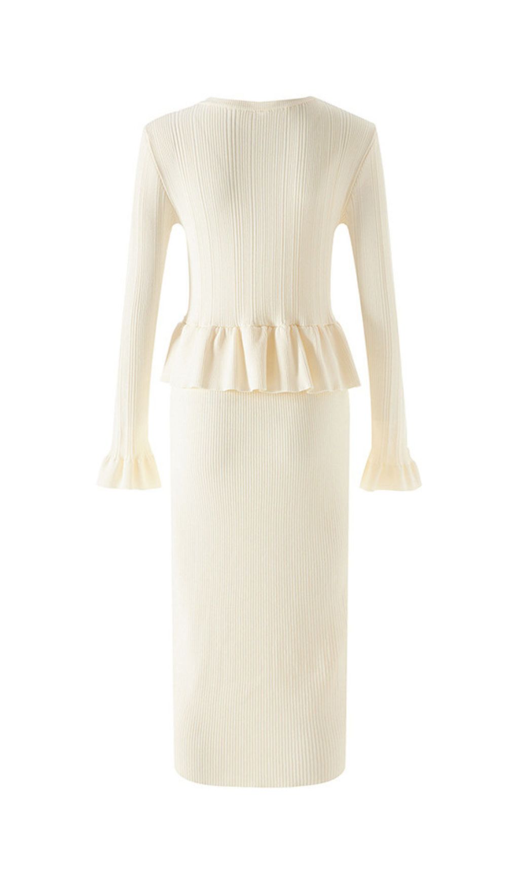 Henson Knit Long Sleeve Midi Dress Flowering Girl